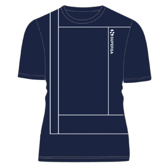 SUPERGA - T-SHIRT UOMO COD.SMS25637 - BLU