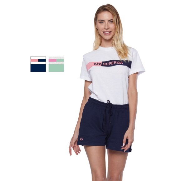 SUPERGA PIGIAMA DONNA COD.SWS25710 - COLORI ASSORTITI