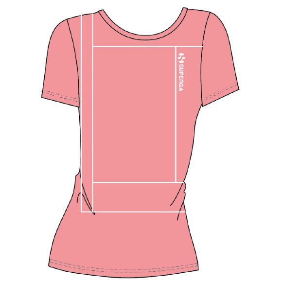 SUPERGA - T-SHIRT DONNA COD.SWS25735 - ROSA