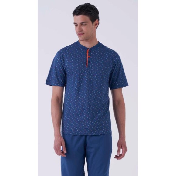 KAREL PIU' PIGIAMA 3 PEZZI UOMO IN COTONE ART.SK02603U