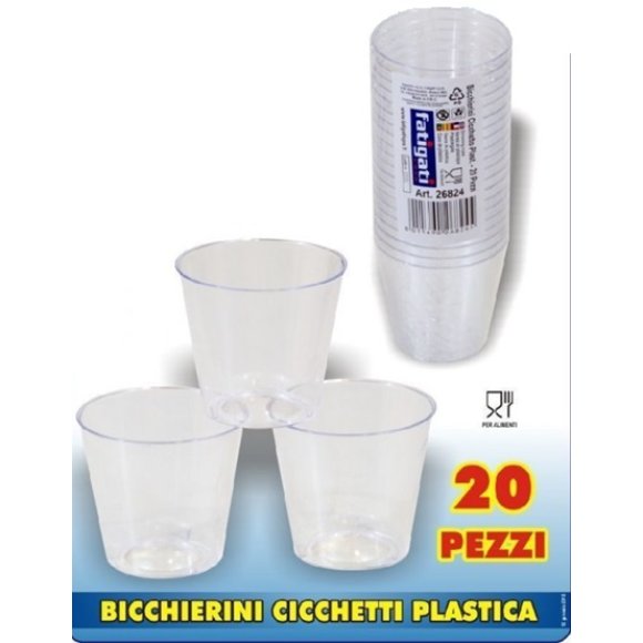 BICCHIERINI CICCHETTI 20 PEZZI