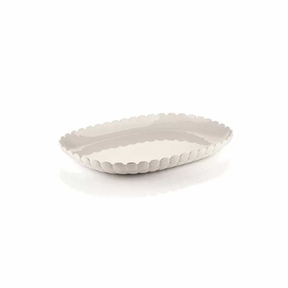 GUZZINI - VASSOIO GRANDE "TIFFANY" - BIANCO LATTE