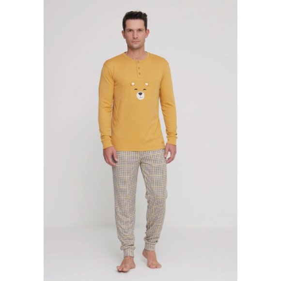 NOIDINOTTE - PIGIAMA UOMO COD.FC2914PB401 - GIALLO ORO