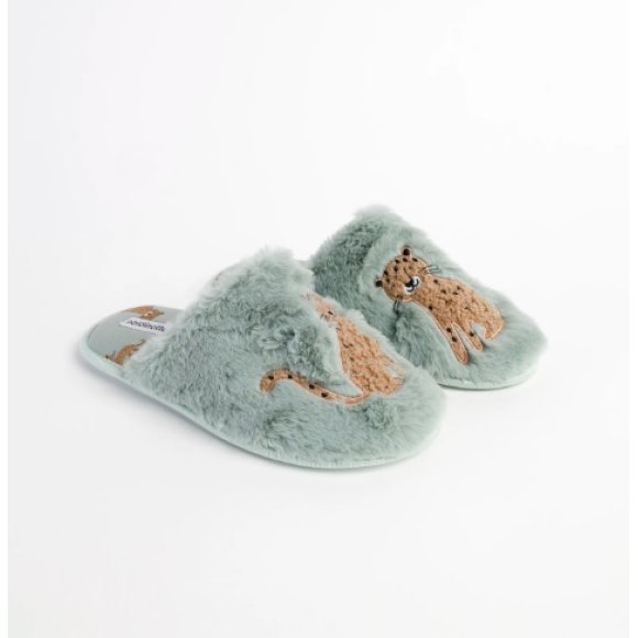 NOIDINOTTE - PANTOFOLA DONNA COD.PF2916PB401 - VERDE