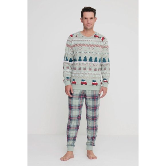 NOIDINOTTE - PIGIAMA UOMO COD.FC2934PB401 - VERDE