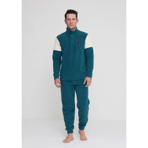 NOIDINOTTE - PIGIAMA UOMO MICROPILE COD.FC2954PB402- BLU