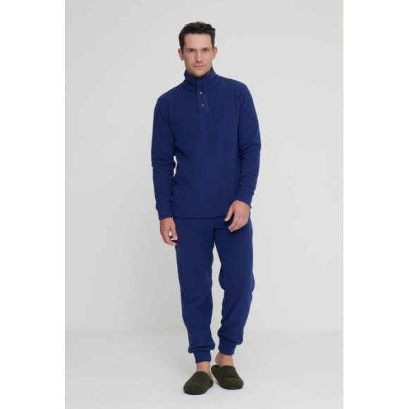 NOIDINOTTE - PIGIAMA UOMO MICROPILE COD.FC2955PB401 - BLU SCURO