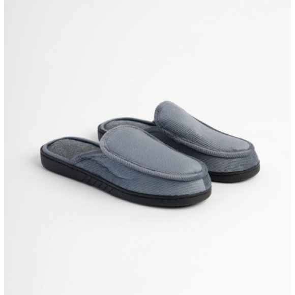 NOIDINOTTE - PANTOFOLA UOMO VELLUTO COD.PF2973PB401 - GRIGIO