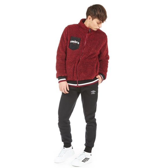 UMBRO - COMPLETO UOMO FULL ZIP COD. 30193 - CABERNET
