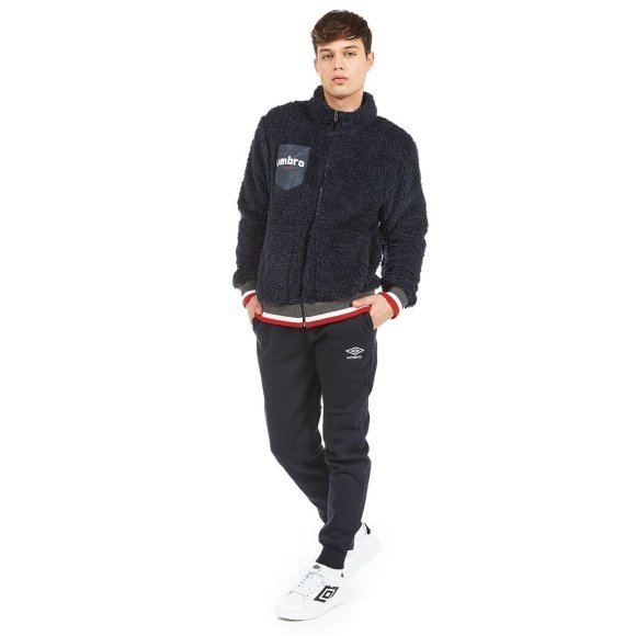 UMBRO - COMPLETO UOMO FULL ZIP COD. 30193 - NERO