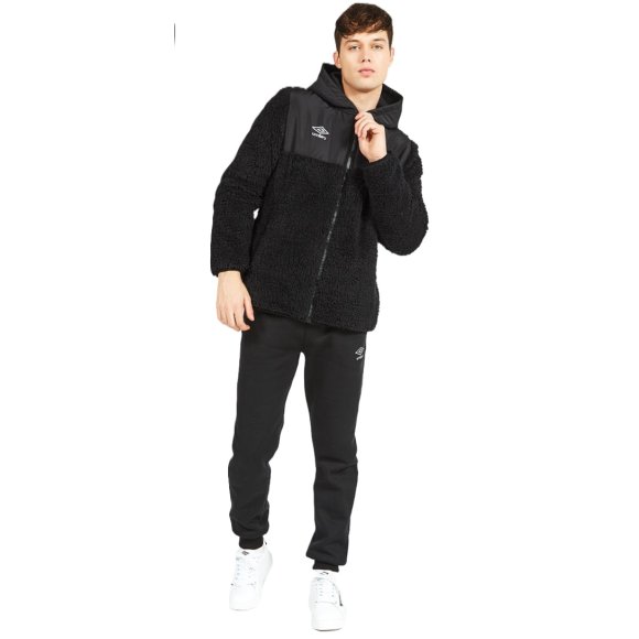 UMBRO - COMPLETO UOMO CON CAPPUCCIO COD. 30198 - NERO