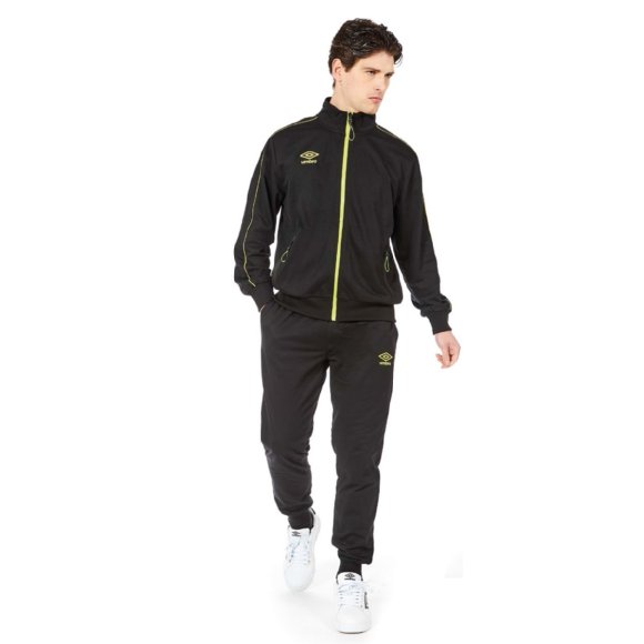 UMBRO - COMPLETO CALIBRATO UOMO FULL ZIP COD.30207 - NERO