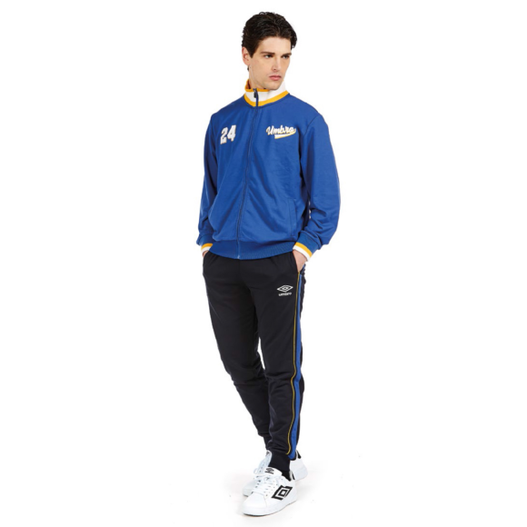 UMBRO - COMPLETO UOMO FULL ZIP COD.30212 - BLU DELUXE/NAVY