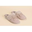 NOI DI NOTTE- PANTOFOLA DONNA IN CINIGLIA ED ECO-PELLICCIA CON FIOCCO ART.PF3116- COLORI ASSORTITI 