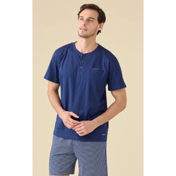 NOI DI NOTTE PIGIAMA UOMO MANICA CORTA FC003265 - COLORI ASSORTITI 