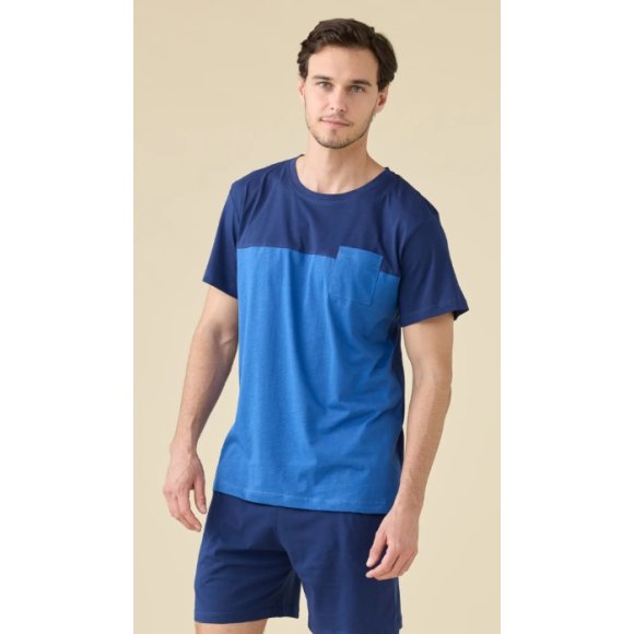 NOI DI NOTTE PIGIAMA UOMO MANICA CORTA FC003279 - COLORI ASSORTITI 