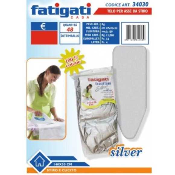 FATIGATI COPRIASSE DA STIRO  RIVESTITO - 50X140CM