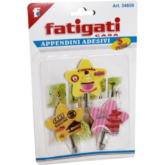APPENDINO ADESIVO 3 PEZZI - FANTASIE ASSORTITE