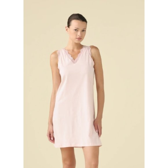 NOI DI NOTTE CAMICIA DA NOTTE DONNA IN COTONE LA003500 - ROSA 