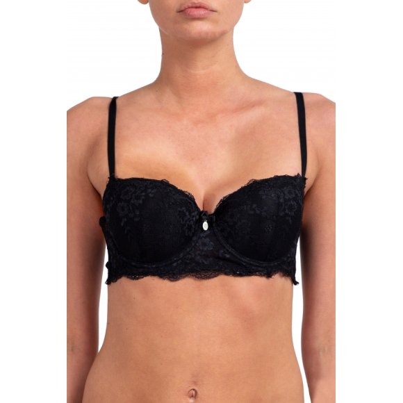 Laura Biagiotti - Reggiseno Balconcino Push-up Cod. 90347 - Nero