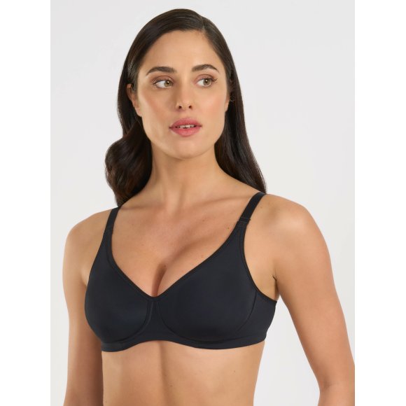 ​​​​​​​SPIMAN - REGGISENO PREFORMATO SENZA FERRETTO COD. 390 - NERO