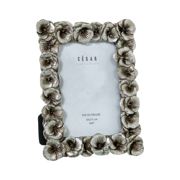 CORNICE PORTAFOTO IN RESINA 10x15 - ARGENTO