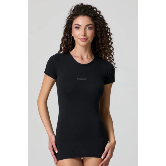 JADEA SHIRT DONNA A GIROCOLLO ART.4180 -NERO