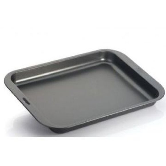 Teglia Rettangolare Bassa in Alluminio Antiaderente 37x26