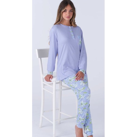 PIGIAMIAMOCI PIGIAMA LUNGO DONNA IN COTONE ART.4428LPLD - COLORI ASSORTITI PIGIAMIAMOCI PIGIAMA LUNGO DONNA IN COTONE ART.4428LPLD - COLORI ASSORTITI