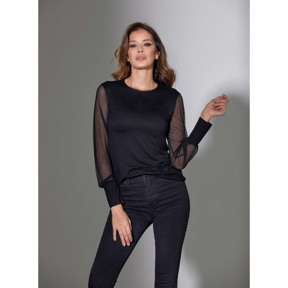 JADEA - MAGLIA DONNA COD.4528 - NERO