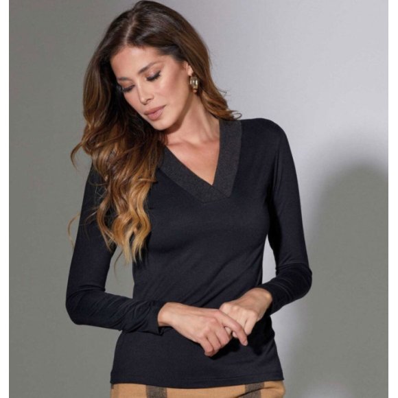 JADEA - MAGLIA DONNA COD.4533 - NERO