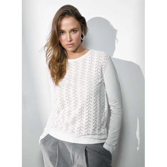 JADEA - MAGLIA DONNA COD.4654 - LATTE
