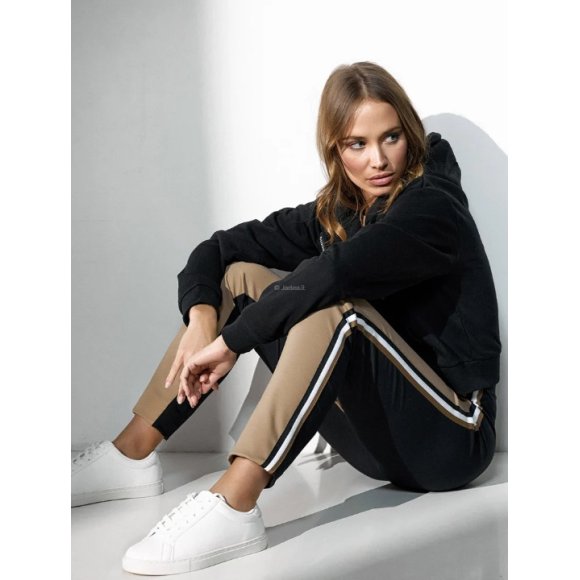 JADEA - LEGGINGS DONNA COD. 4660 - NERO/BEIGE