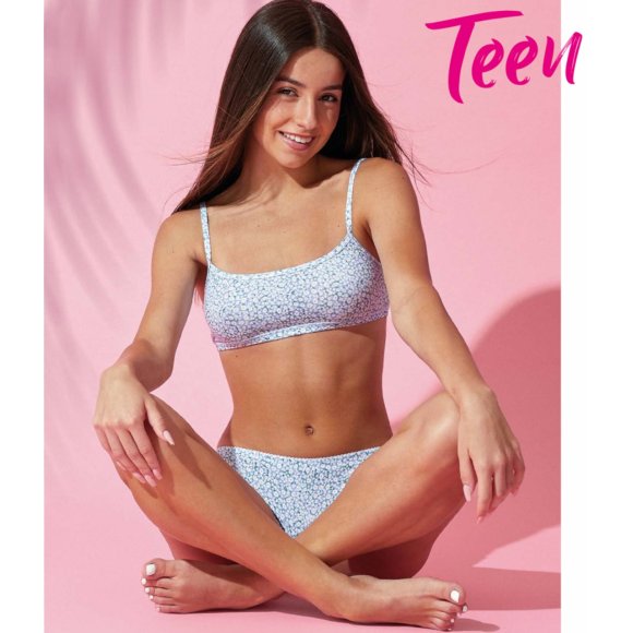 JADEA - COORDINATO RAGAZZA COD.4729 BRASSIERE+SLIP - COLORI ASSORTITI
