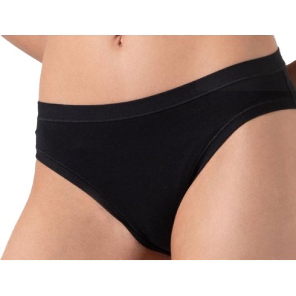 COTONELLA SLIP DONNA GD497 3 PEZZI - NERO 