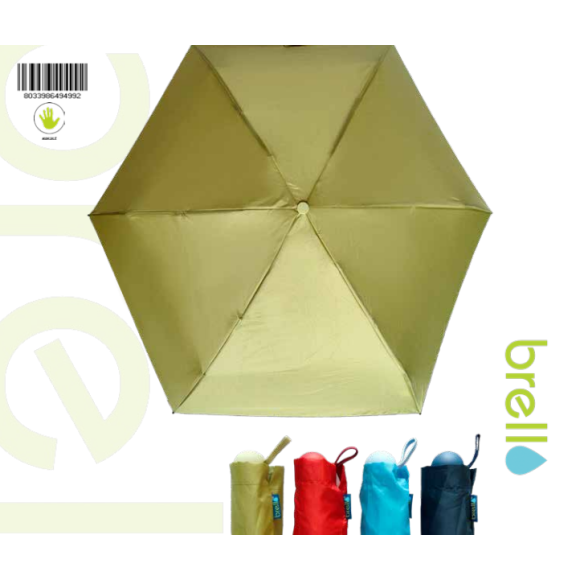 Ombrello Mini - Tascabile - Tessuto Pongee - 5 Sezioni Brello 499 