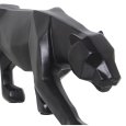 STATUETTA PANTERA IN RESINA ORIGAMI - NERO