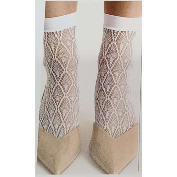 MERI CALZINO DONNA ART.A5062 IN PIZZO - NERO 