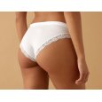 JADEA - SLIP DONNA CON PIZZO IN BORDO COD. 518 - BIANCO