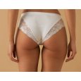 JADEA - SLIP DONNA CON BORDO IN PIZZO COD. 520 - BIANCO 