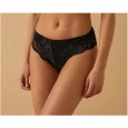 JADEA - SLIP DONNA MODAL E PIZZO COD. 529 -  NERO