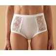 JADEA - CULOTTA COTONE E PIZZO COD. 534 - BIANCO 