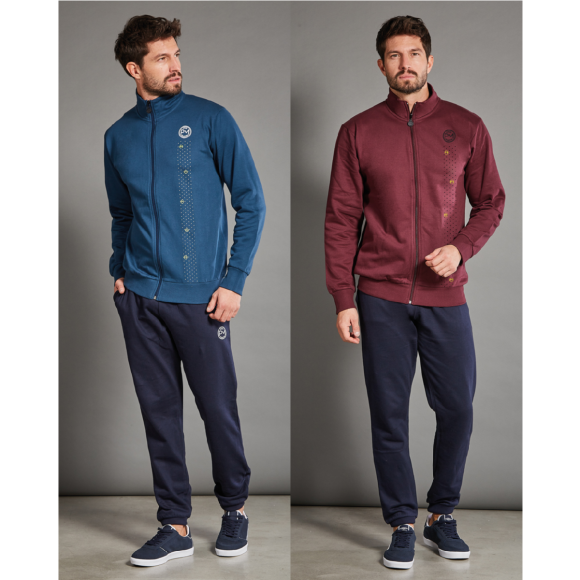 PAUL MARTIN - PIGIAMA UOMO FULL ZIP COD. 54382 - COLORI ASSORTITI