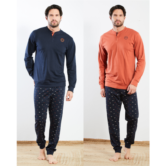 PAUL MARTIN - PIGIAMA LUNGO UOMO SERAFINO COD.54399 - COLORI ASSORTITI