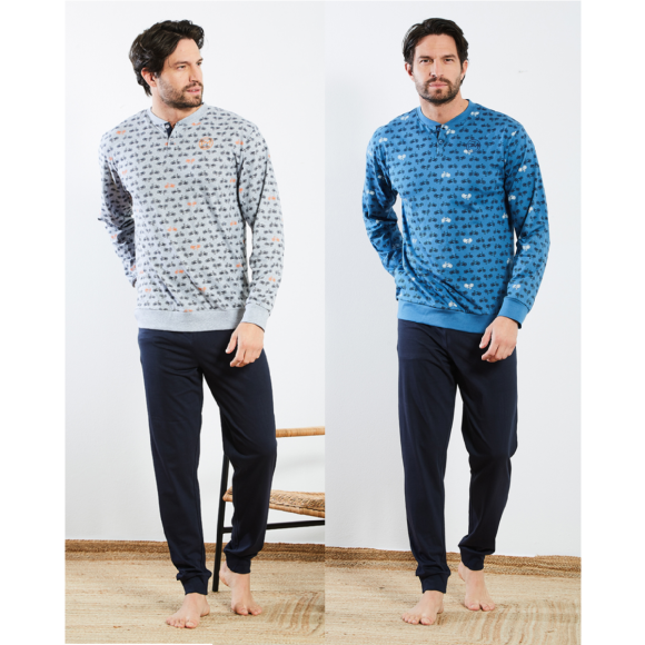 PAUL MARTIN - PIGIAMA LUNGO UOMO SERAFINO COD.54402 - COLORI ASSORTITI