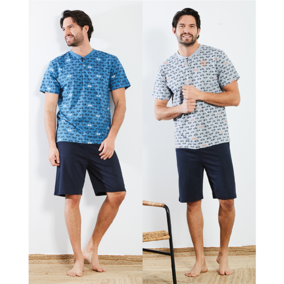 PAUL MARTIN - PIGIAMA CORTO UOMO SERAFINO COD.54411 - COLORI ASSORTITI