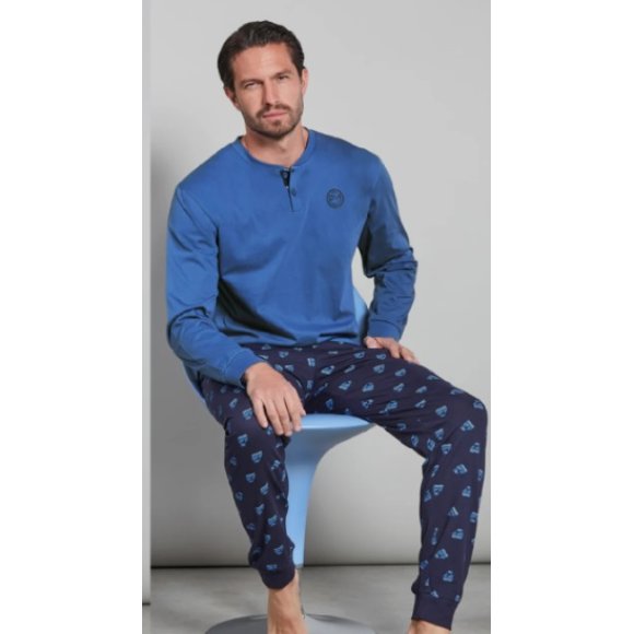 PAUL MARTIN PIGIAMA UOMO MANICA LUNGA ART.54445 - COLORI ASSORTITI 