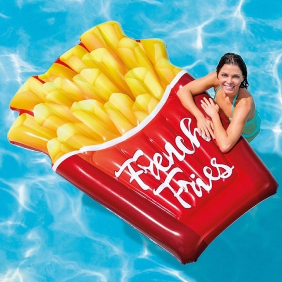 MATERASSINO GONFIABIE A FORMA DI PATATINE FRITTE - 175X132CM 