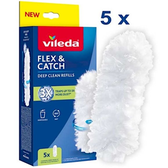 VILEDA PIUMINO CATTURAPOLVERE FLEX&CATCH RIC.5 PIUMINI