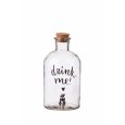 DISPENSER VETRO CON TAPPO IN SUGHERO - DECORI ASSORTITI